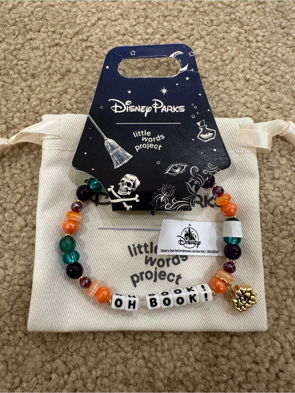 Little Words Project x Disney Parks Hocus Pocus 'OH BOOK!' Bracelet Exclusive